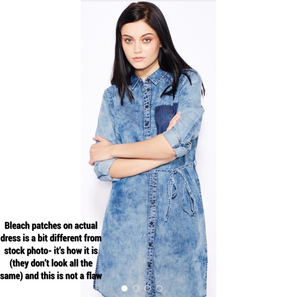 👯‍♀️Host Pick⚡️Noisy May Patric Denim Shirt Dress - Picture 2 of 12